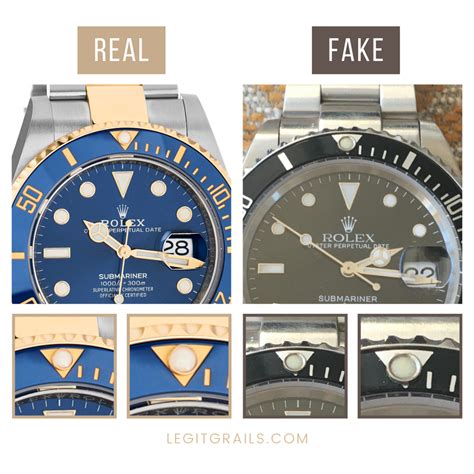 rolex submariner black fake vs real|rolex submariner authentication.